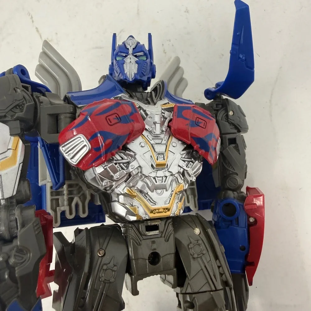 Transformers Optimus Prime Action Figure Blue Red Flame Movie Series 9 Inch 6681